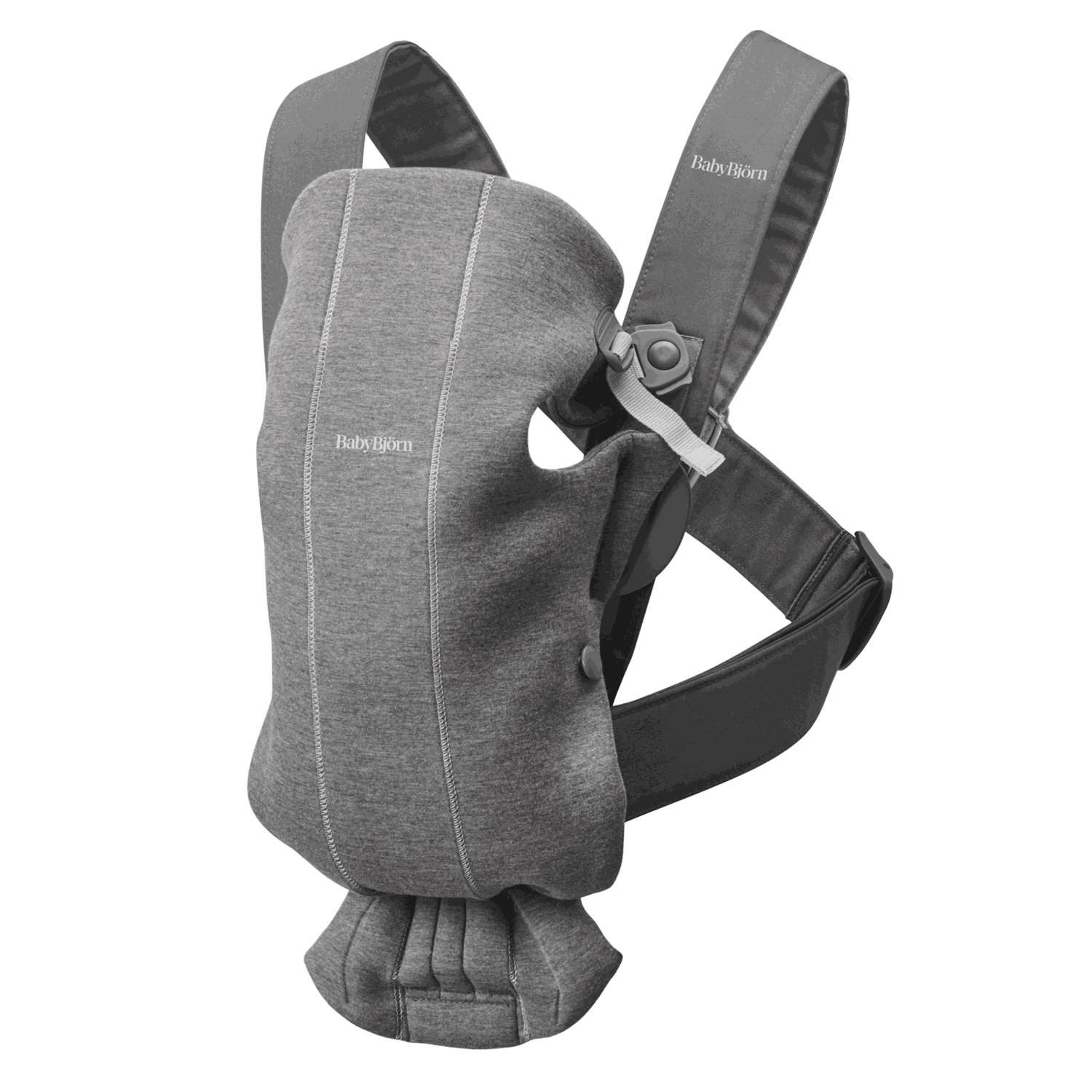 Mochila Porta Bebé Mini - Gris oscuro / Jersey 3D