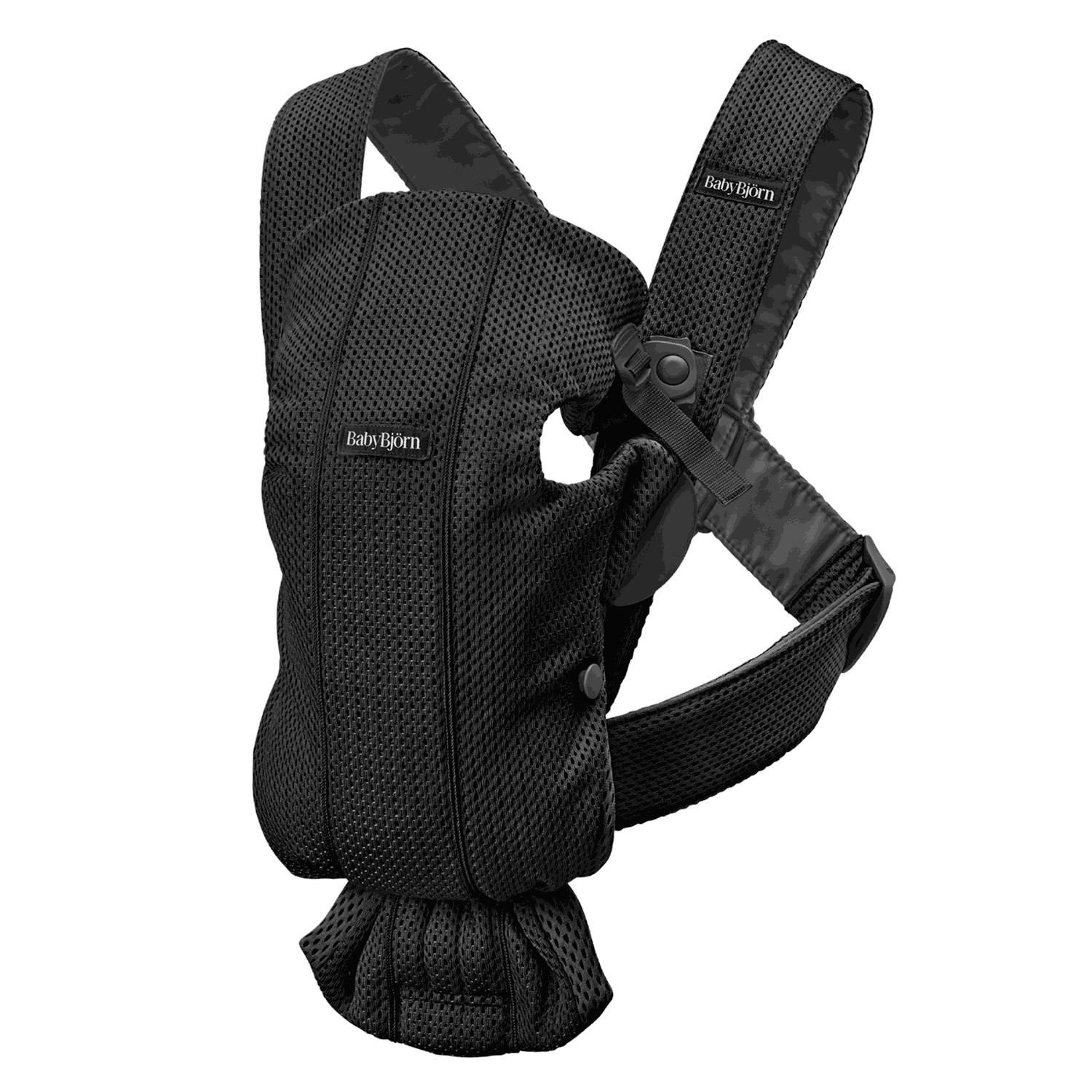 Mochila Porta Bebé Mini - Negro / Malla 3D