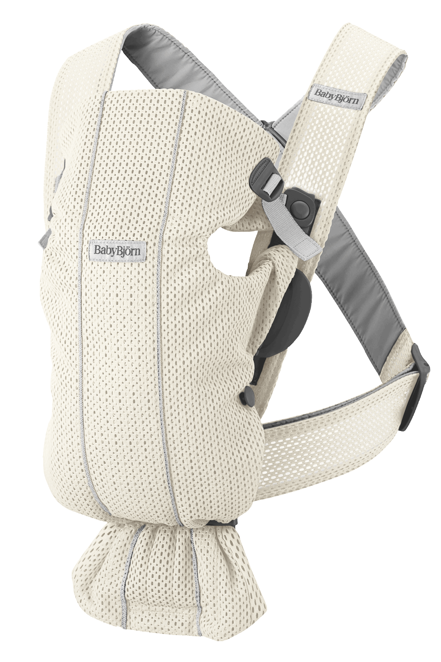 BabybjöRn Marsupio Mini, Mesh 3D, Crema-image