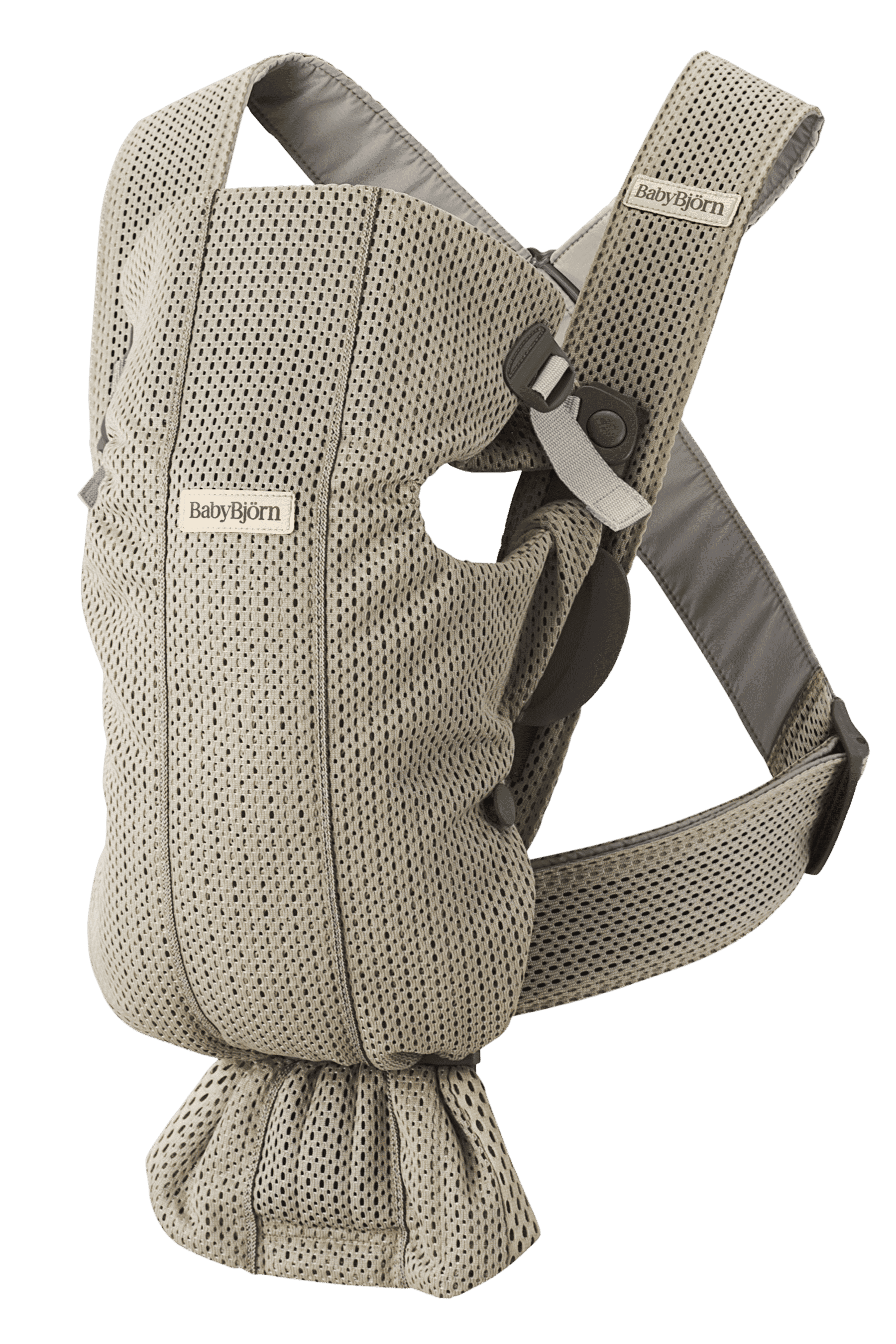 BABYBJÖRN BABY CARRIER MINI グレーベージュ Baby Carrier Mini—perfect for a newborn | BabyBjörn