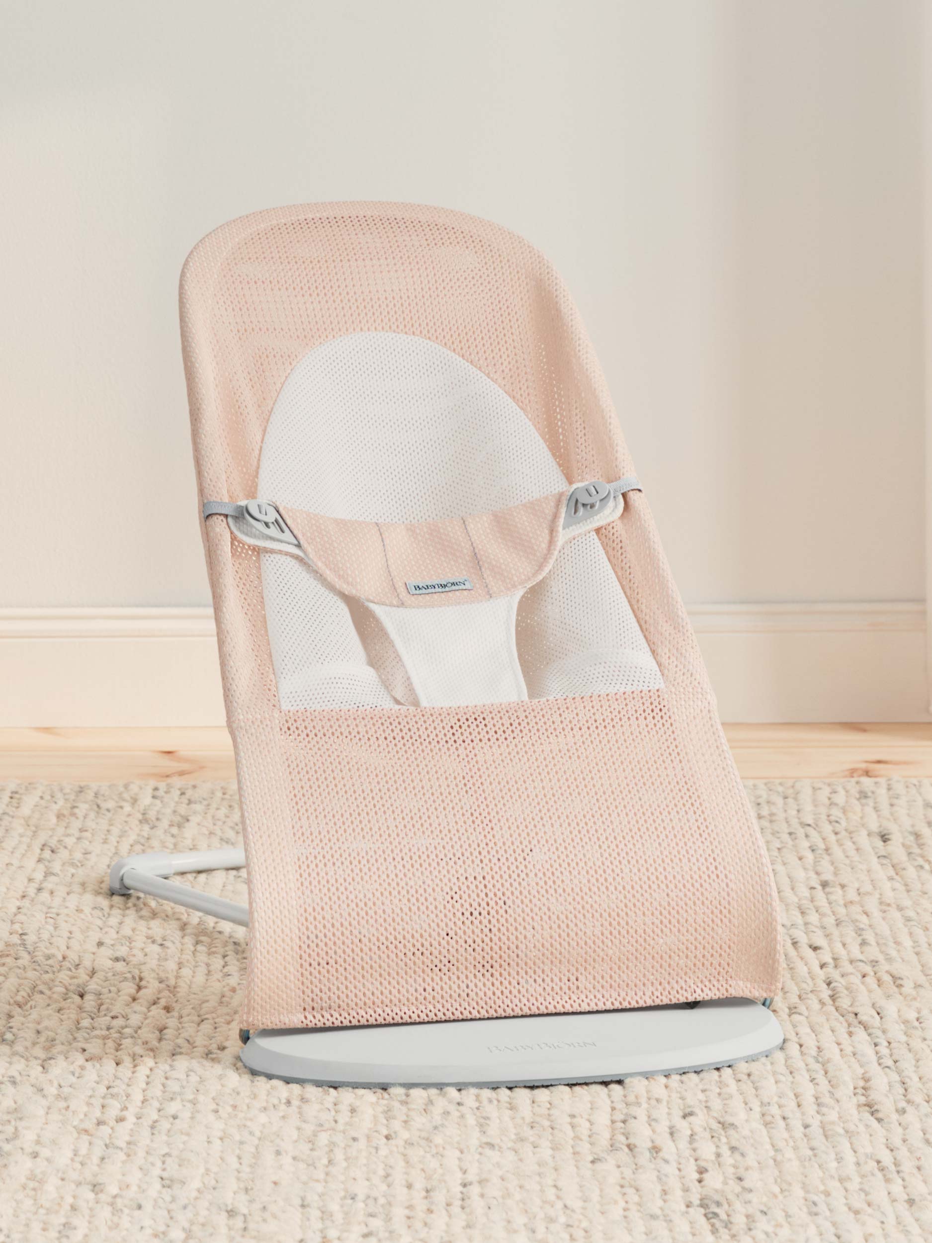 Transat Balance Soft - Rose nacré/Blanc / Mesh / Gris clair (BabyBjörn) - Image 9