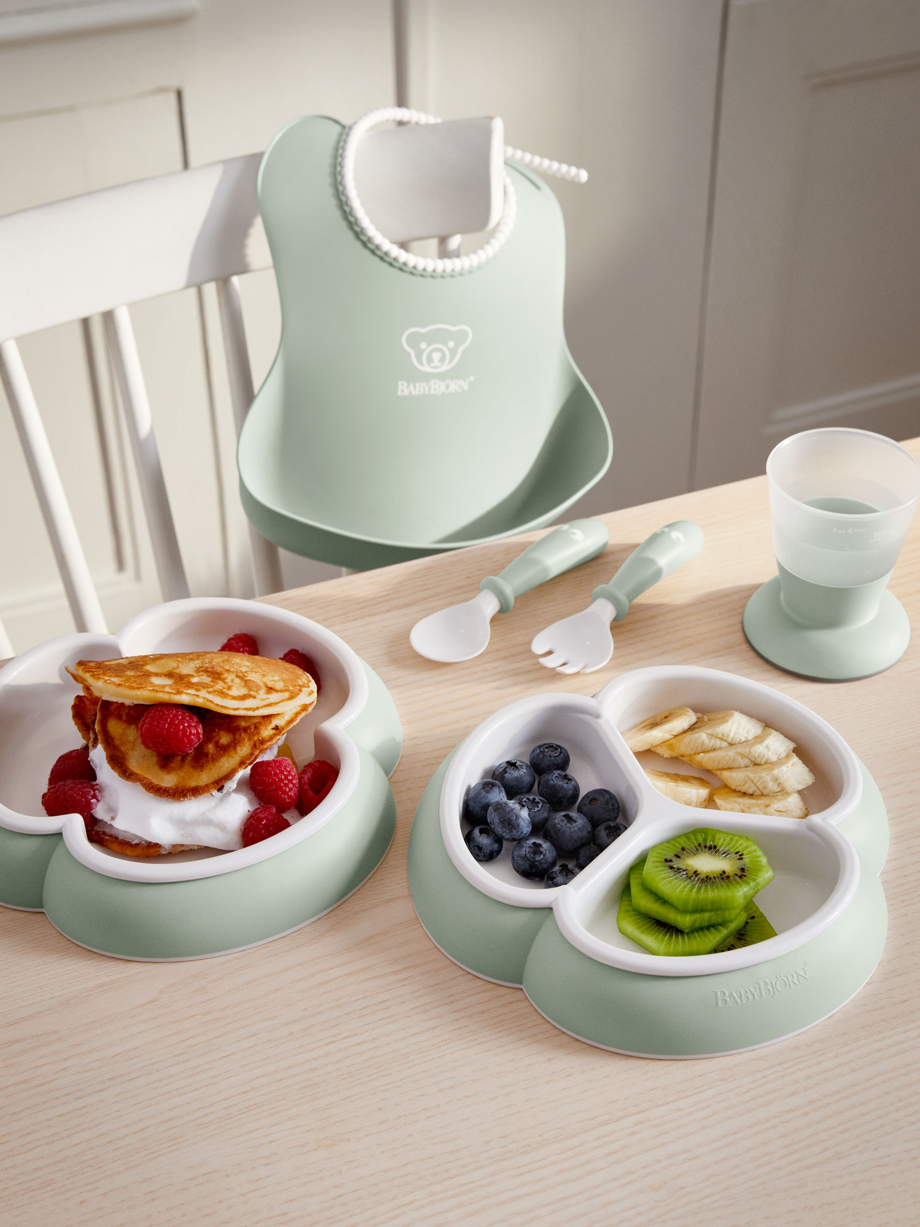 Ensemble repas, 8 pièces - Vert pastel (BabyBjörn) - Image 7