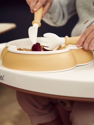 Baby feeding set with cup, plate & silverware