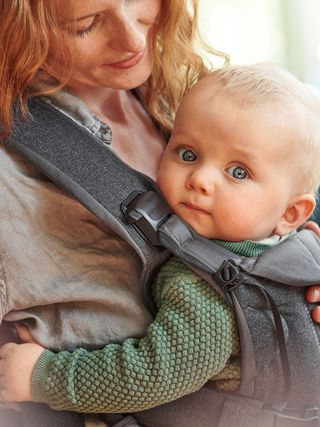 Baby Carrier One Denim gray/Dark gray - Cotton Mix BabyBjörn