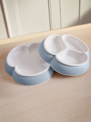 Baby Plate Set 2 pack Powder Blue BabyBjörn