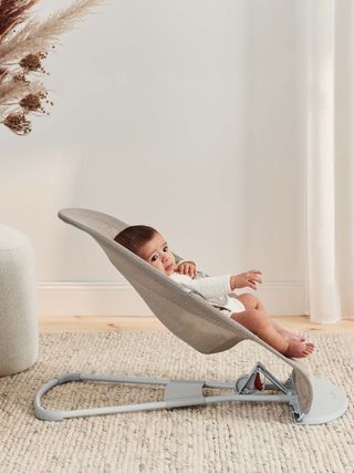 Transat Balance Soft Babybjorn Silver White Mesh con Ofertas en