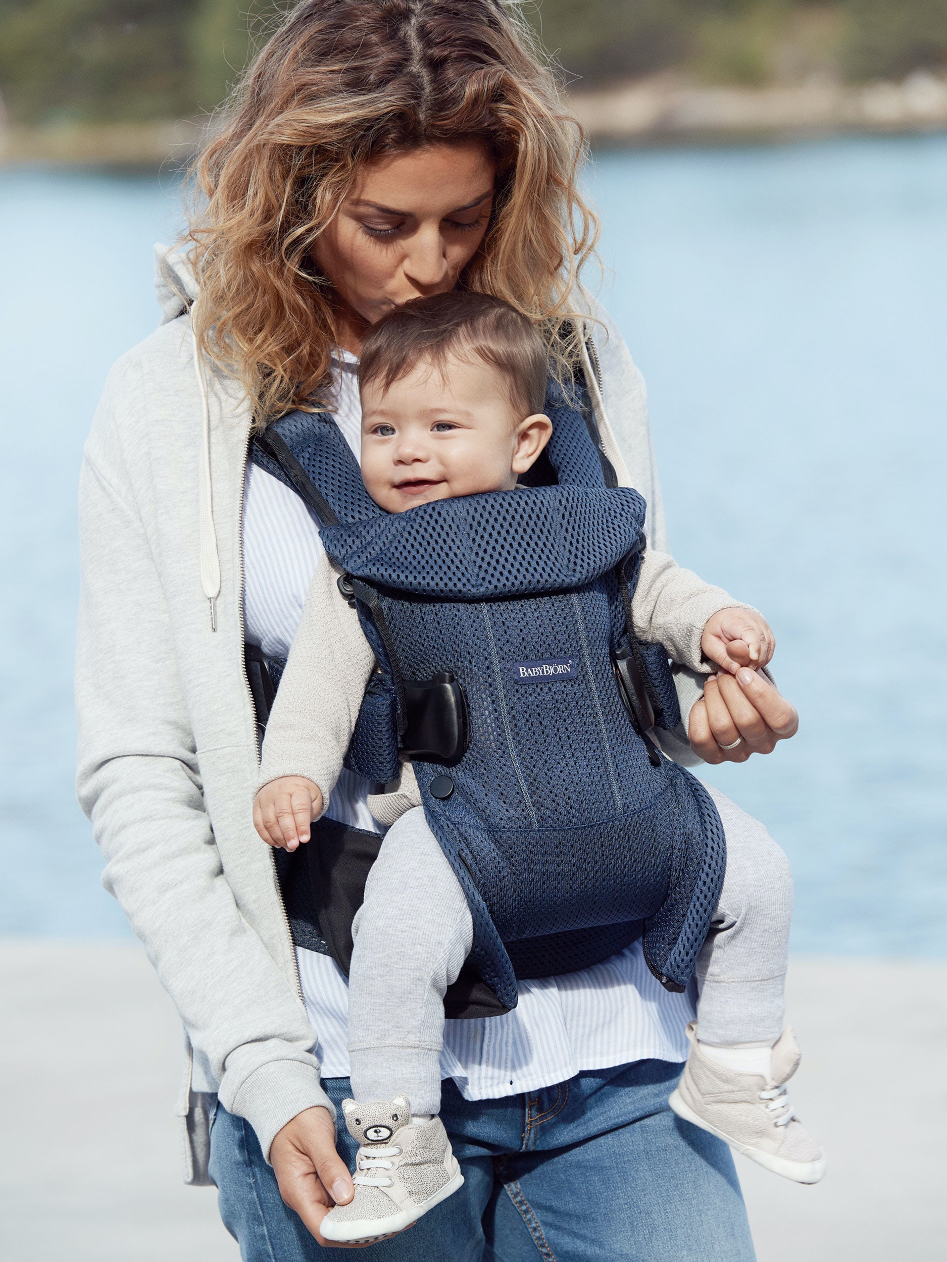 【美品】【抱っこ紐】BABYBJÖRN BABY CARRIER ONE AIR BabyBjörn Baby Carrier One Air 3D Mesh, Black – Albee Baby