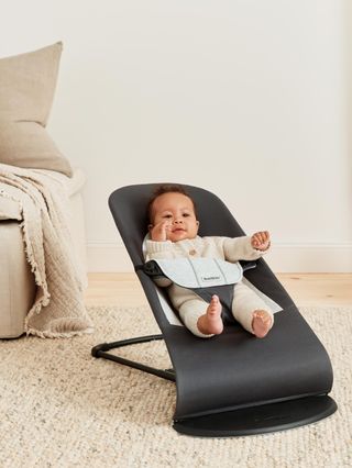 Grey best sale bouncer chair