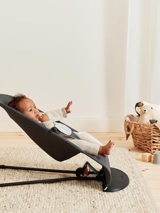  BABYBJÖRN Bouncer Balance Soft, Cotton/Jersey, Beige/Gray :  Baby