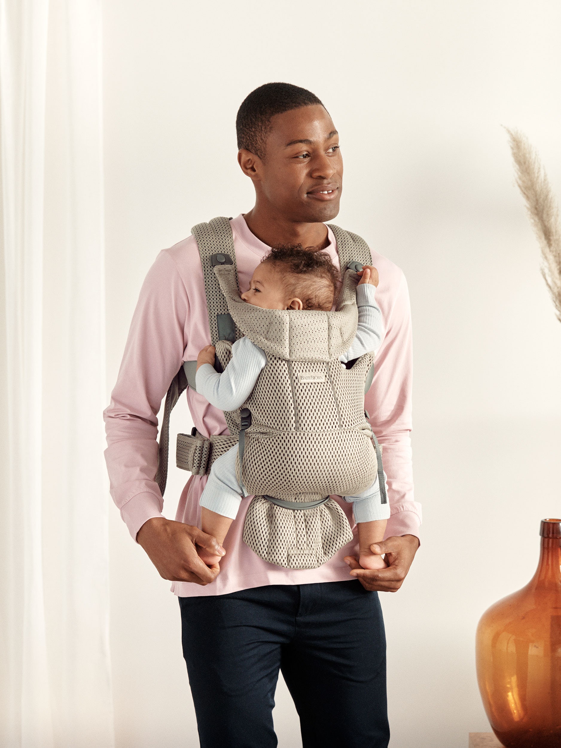 Porte-bébé Move - Gris beige / Mesh 3D (BabyBjörn) - Image 3