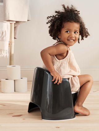 Potty Chair Black/White