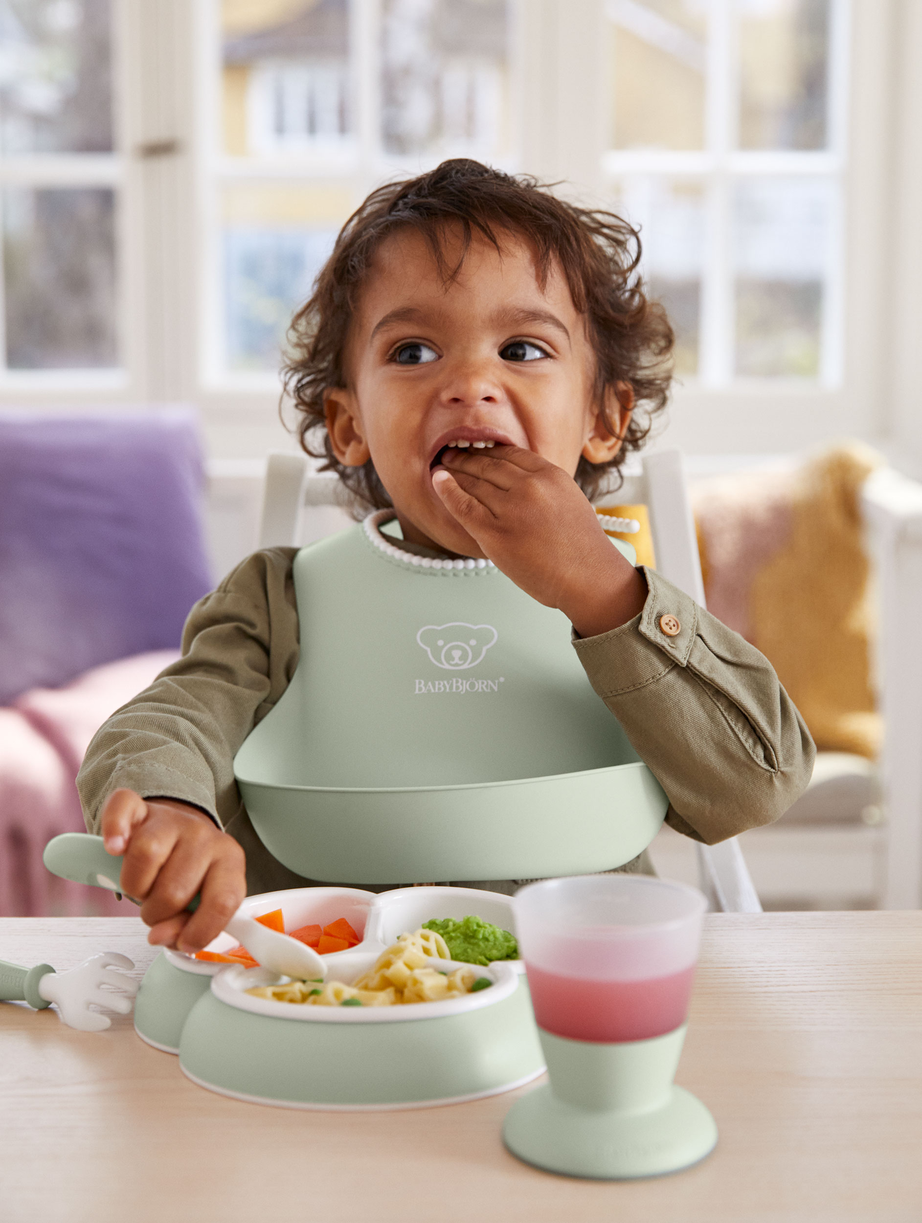 Ensemble repas, 8 pièces - Vert pastel (BabyBjörn) - Image 5