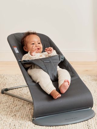 BabyBjörn - Bouncer Bliss, Cotton Petal Quilt, Light grey - Hajdi