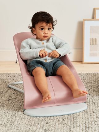 BabyBjörn - Bouncer Bliss, Cotton Petal Quilt, Light grey - Hajdi