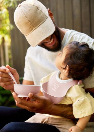 Baby Feeding set in Powder pink - BabyBjörn