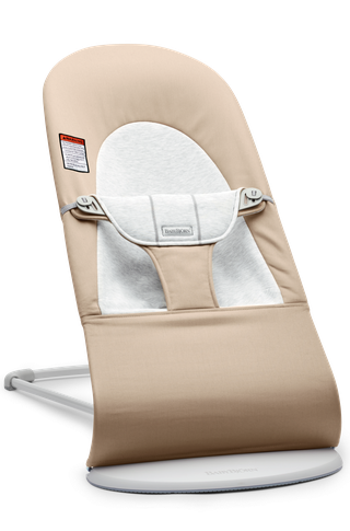 Balance Soft Bouncer Beige/Gray Woven