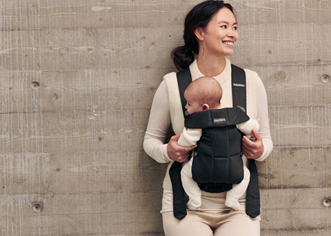 Baby Carrier Mini in Black Woven - BabyBjörn