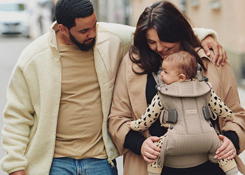 Baby Carrier One Air in Grey beige 3D mesh - BabyBjörn