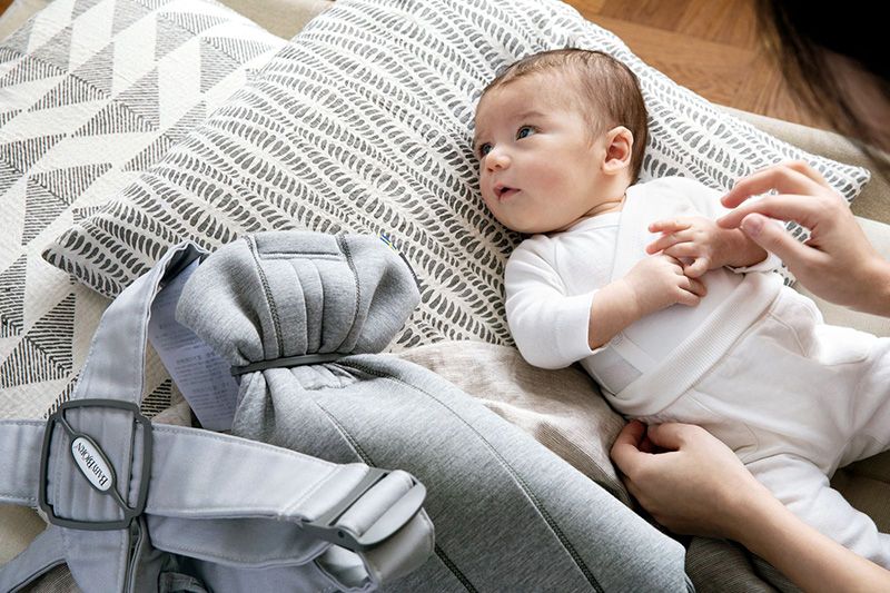 Baby Carrier Mini in light gray 3D Jersey