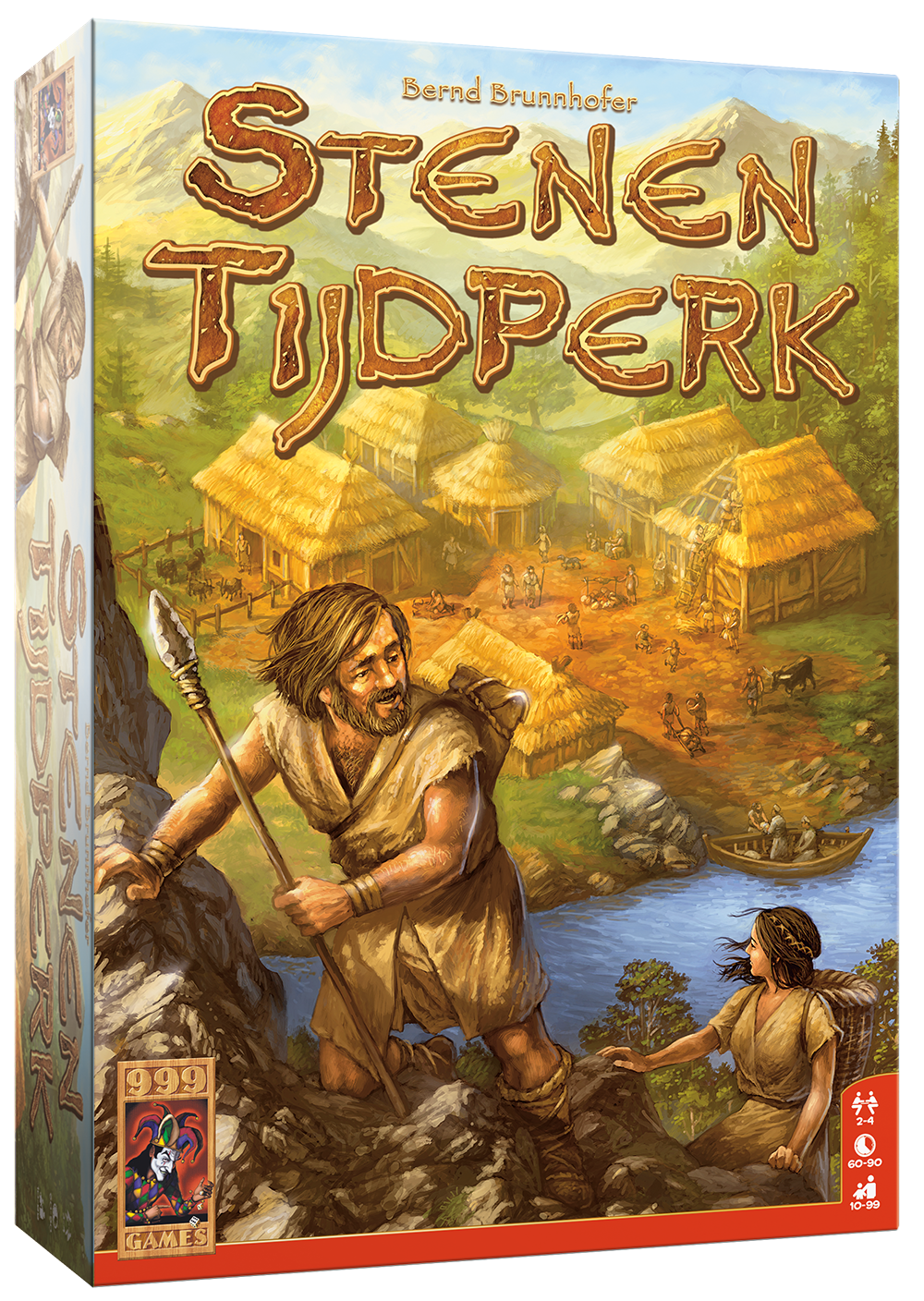 Doos van het bordspel Stenen Tijdperk