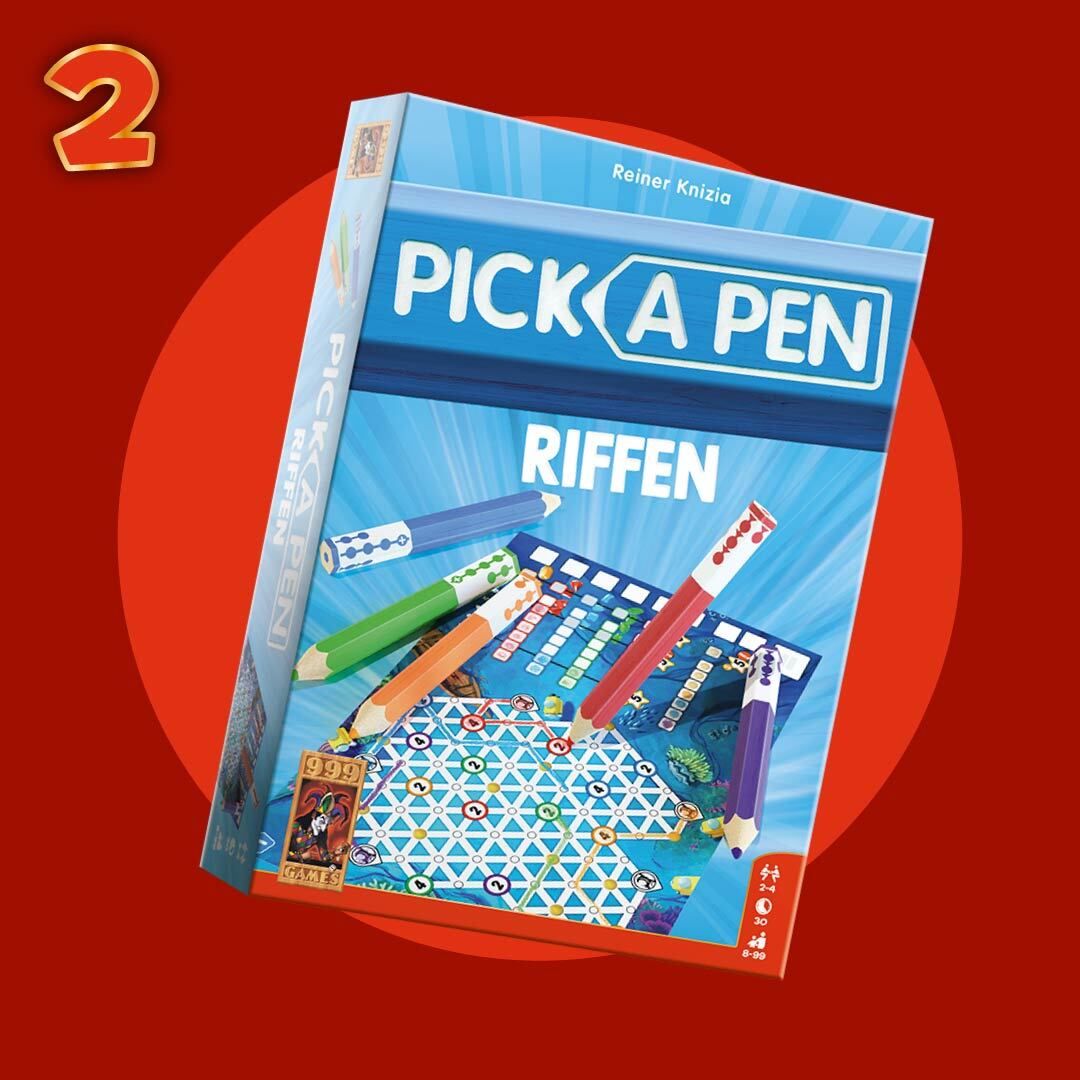 box van pick a pen riffen met nummer 2 er boven