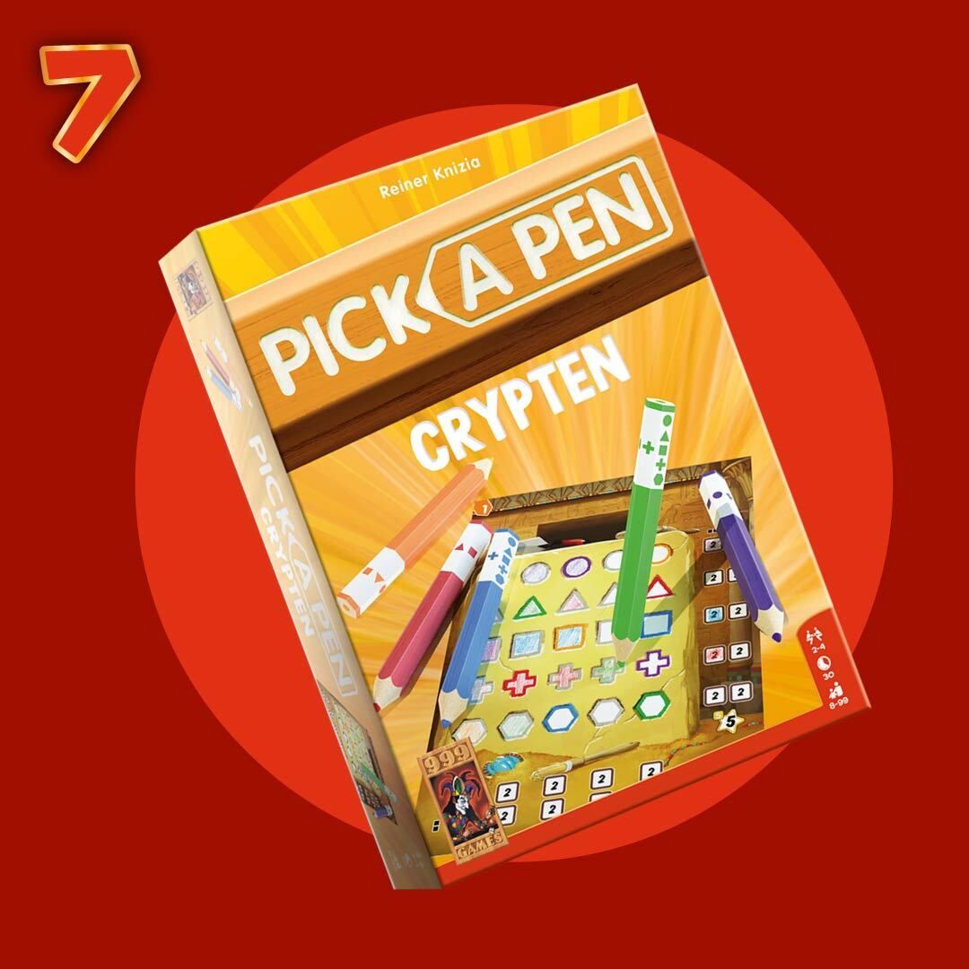 Box van Pick a pen: Crypten met nummer 7 er boven