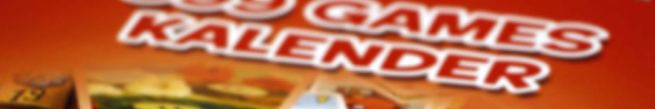 een banner met de text: 999 games kalender