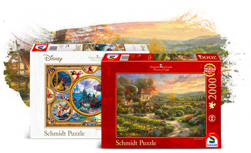 box en artwork van de puzzels Disney Dreams Collection