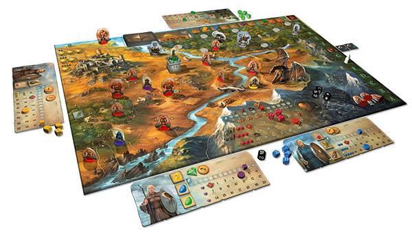 speelmateriaal van het spel de legenden van andor