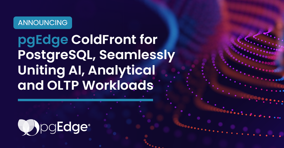 pgEdge ColdFront Postgres Tierd Storage_PR