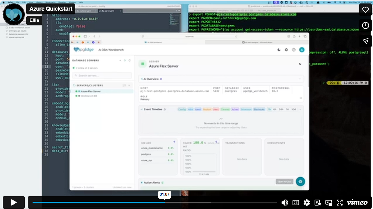 AI DBA Workbench monitoring for Microsoft Flexible Server Quickstart_screenshot