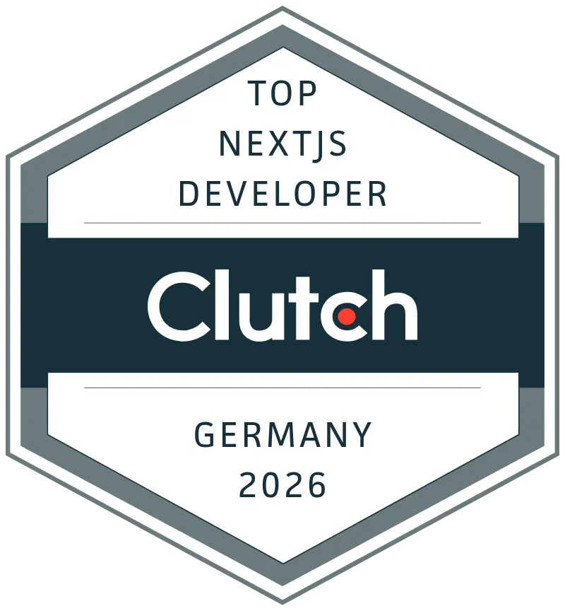 Clutch Top Next.js Developer Germany 2026 award