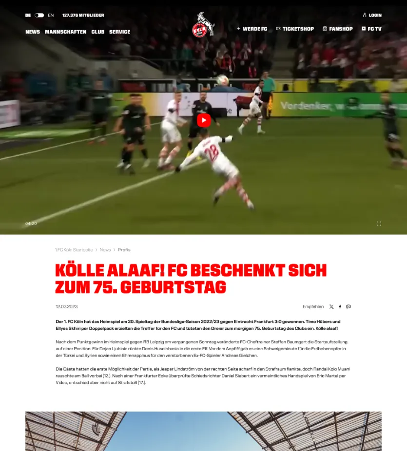 1 FC Köln - Desktop by BRANDUNG