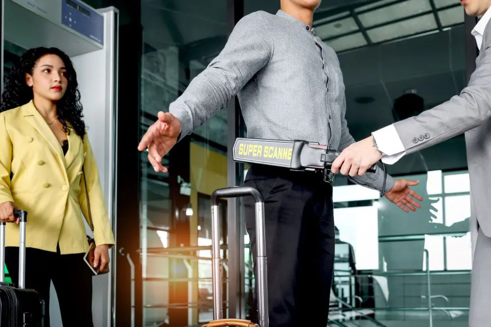 Sicherheitskontrolle Am Flughafen