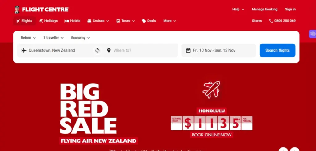 Flight Centre Best Online Travel Agencies New Zealand 1024x489