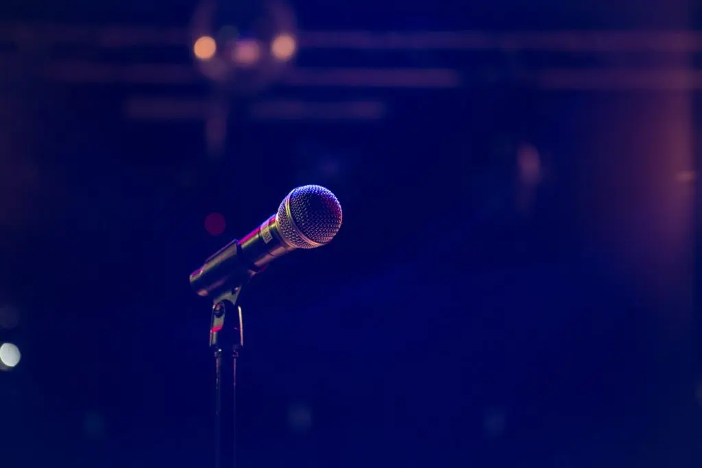 microphone in a stand