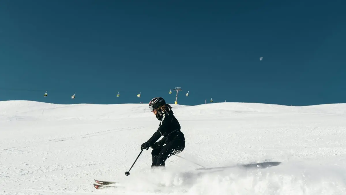 Woman Skiing