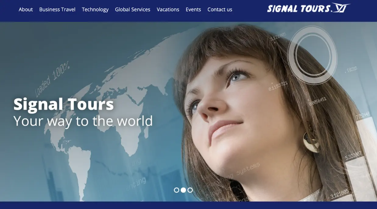 Signal Tours homepage