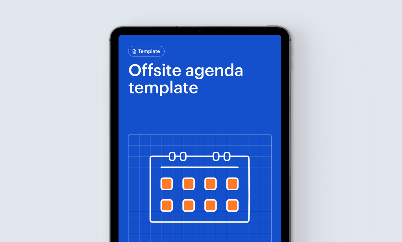 Offsite Agenda Template