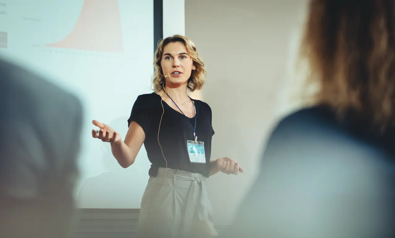 Woman Presenting