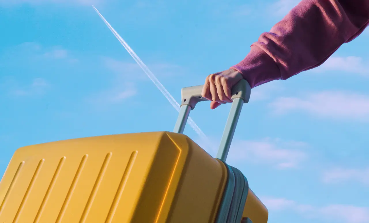 Hand Pulling Suitcase