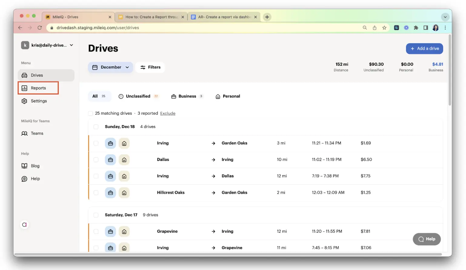MileIQ homepage
