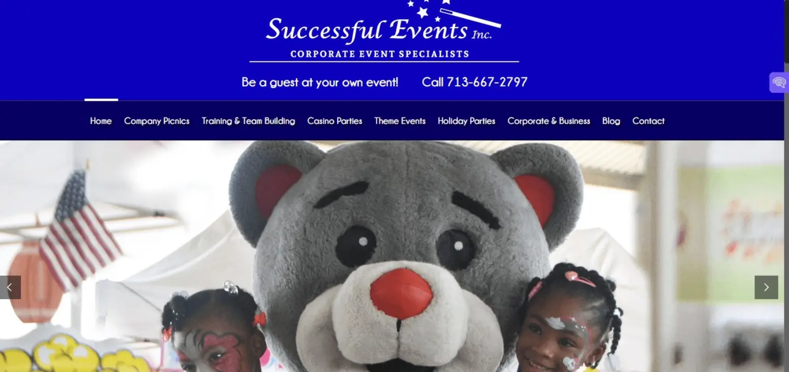 Successful Events homepage