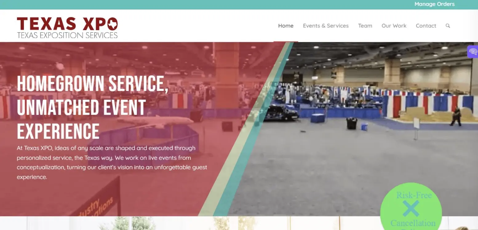 Texas Expo homepage