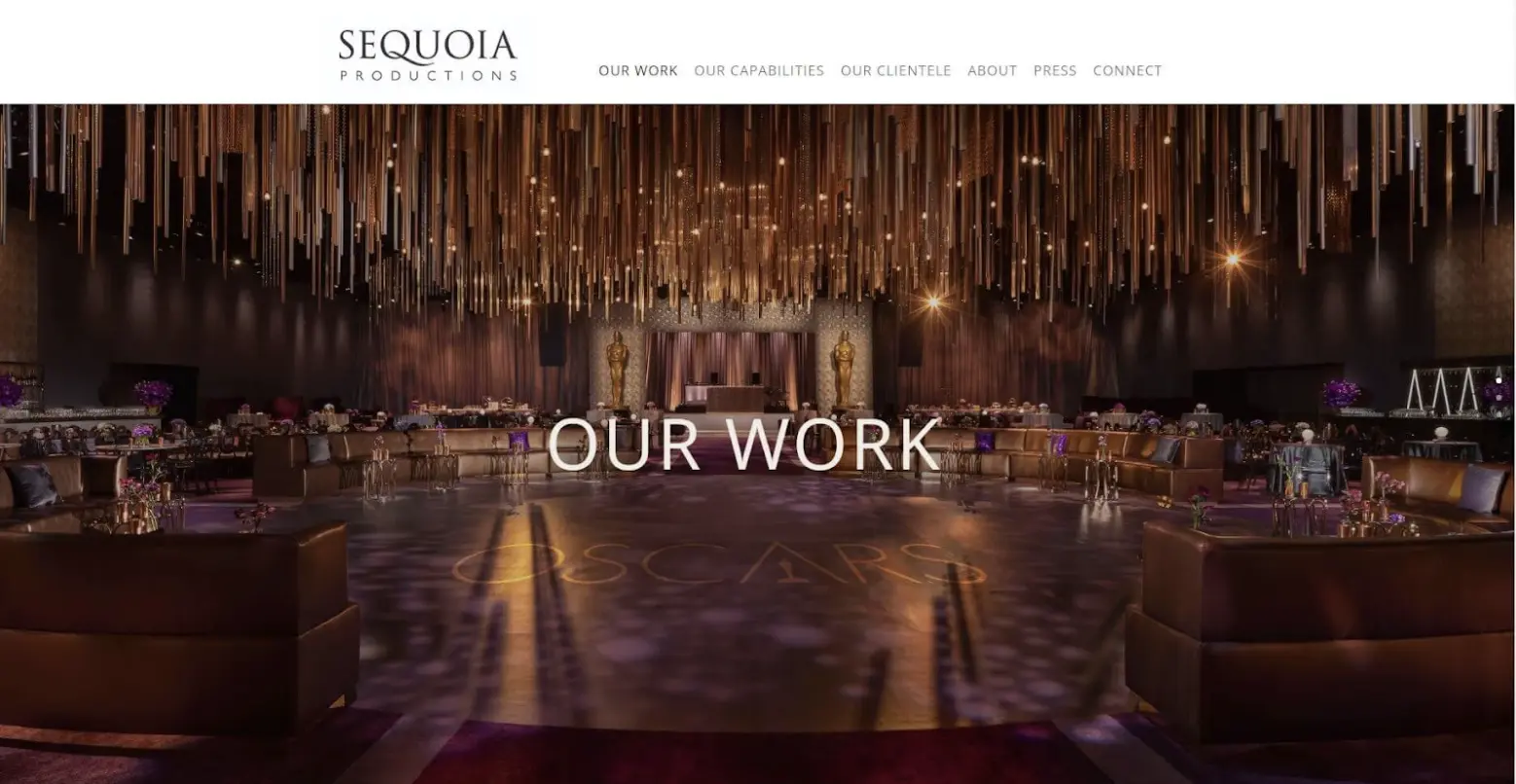 Sequoia Productions homepage