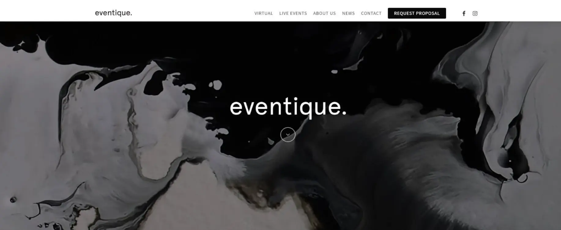 Eventique homepage