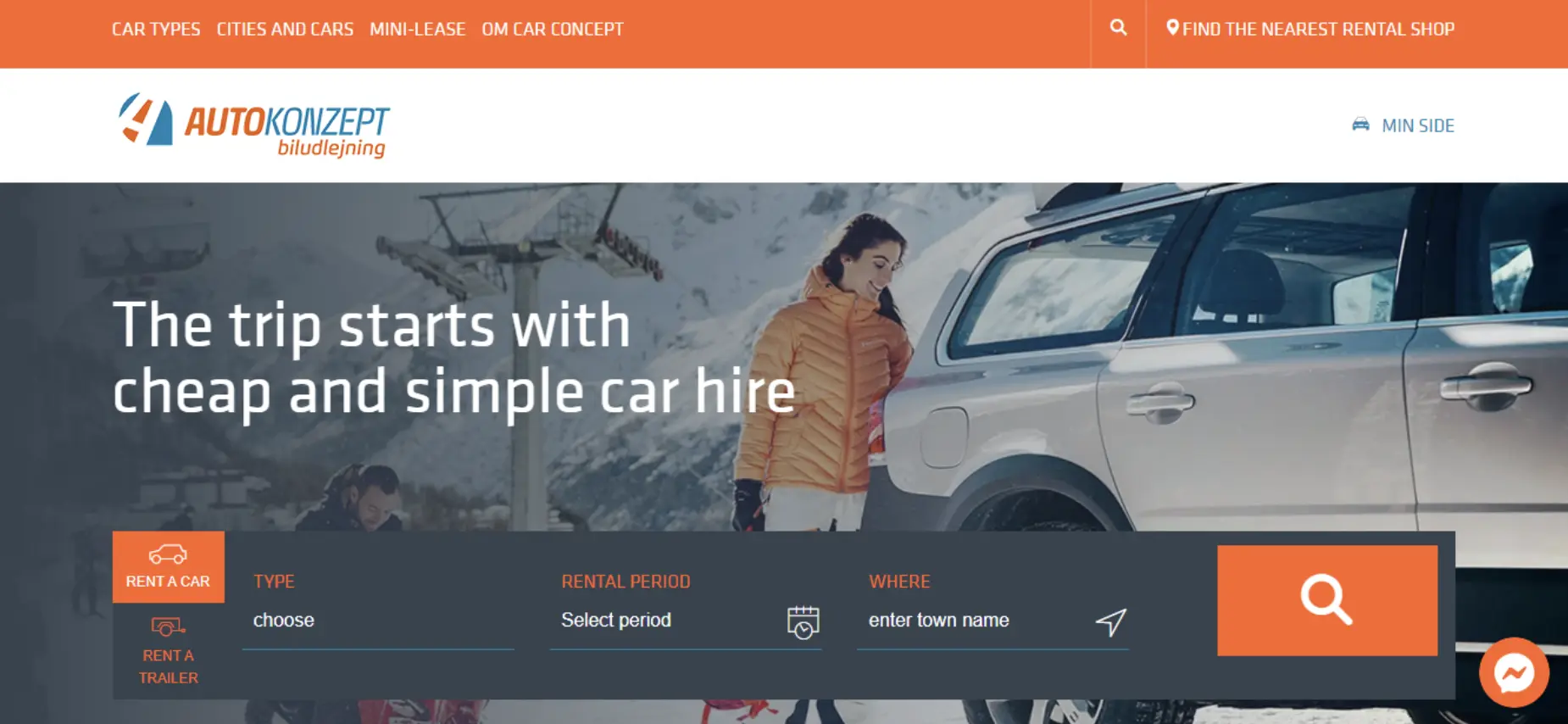 Auto Konzept homepage