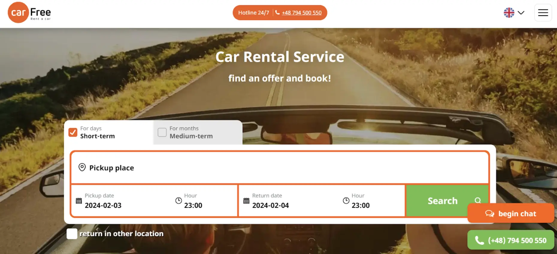 Car Free homepage