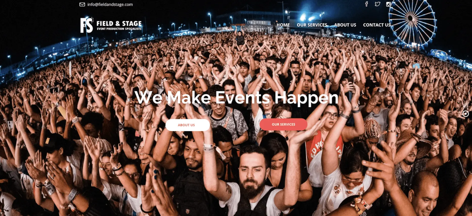Field & Stage event management