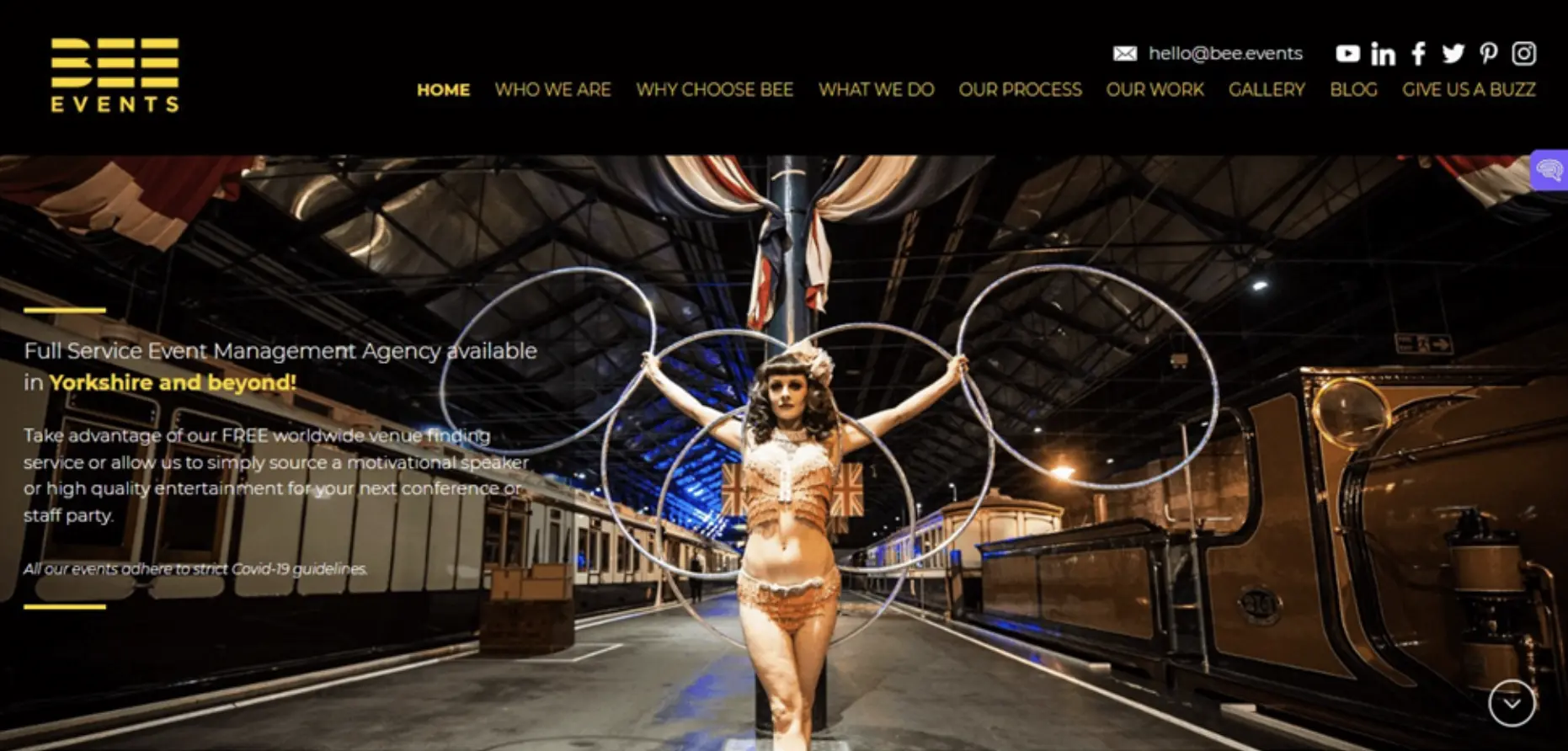 BEE Evnets Homepage